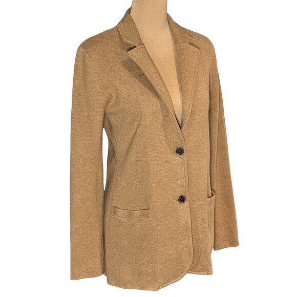 J. Crew Schoolboy Sweater Blazer Camel Sz S Preppy Heritage Minimalist Chic - Picture 13 of 14